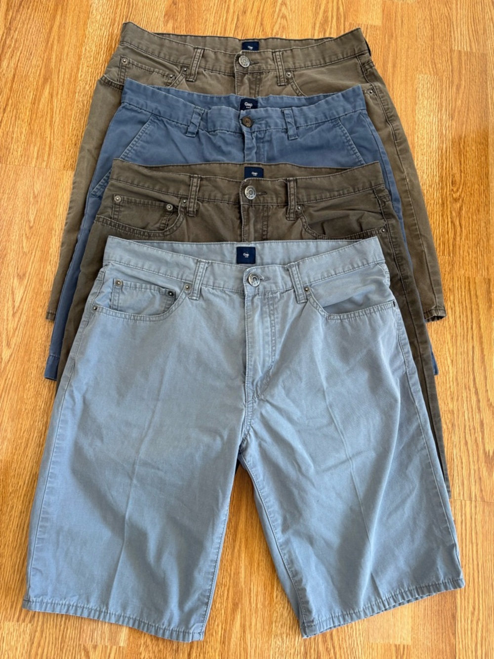 Lot of 4 GAP Chino Shorts - 32x10